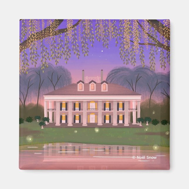 Louisiana Southern Mansion Magnet (Framsidan)