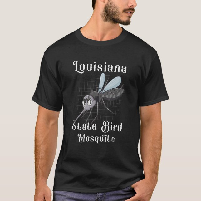 Louisiana State Bird Mosquito Insekt Mosquito T Shirt (Framsida)