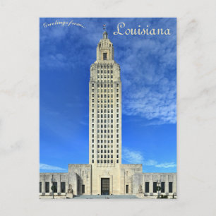 Louisiana State Capitol Baton Rouge Louisiana Vykort