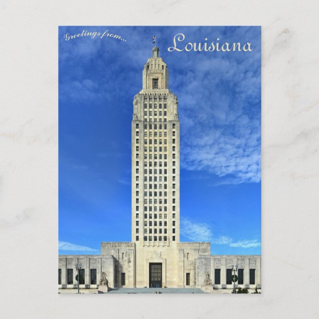 Louisiana State Capitol Baton Rouge Louisiana Vykort (Framsida)