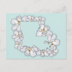 Louisiana State Flower - Magnolia Vykort