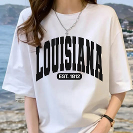 Louisiana State Football Shirt for Women eller Man T Shirt