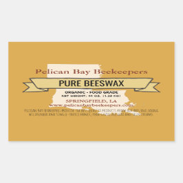 Louisiana State Honung Product Rectangle Stickers Rektangulärt Klistermärke