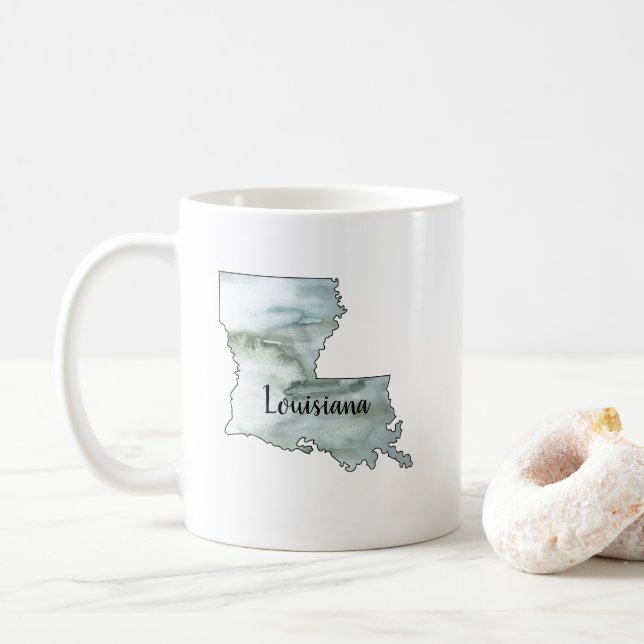 Louisiana State Illustration Kaffemugg (Med munk)