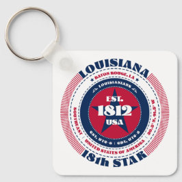 Louisiana State Keychain Nyckelring