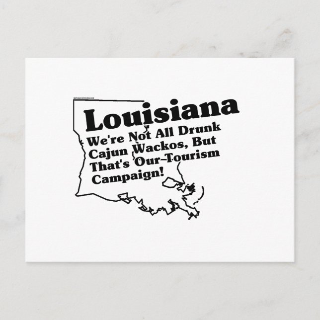 Louisiana State Slogan Vykort (Framsida)