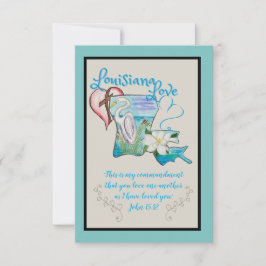 Louisiana State Watercolor Cards Tack Kort