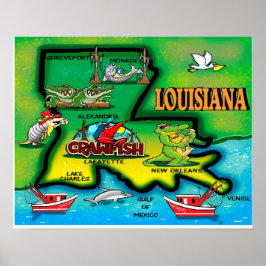 Louisiana-staten Poster