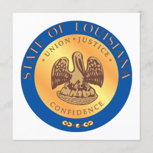 Louisiana statens sigill inbjudningar