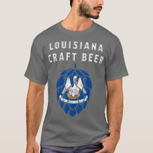 Louisiana Statlig flagga Craft Beer Beer Älskare T Shirt