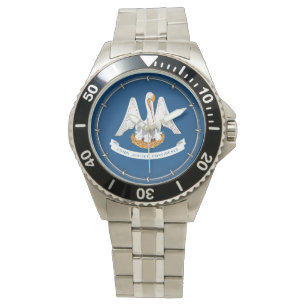 Louisiana Statlig flagga Design Armbandsur