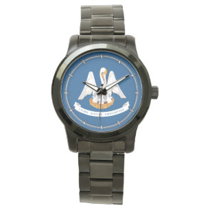 Louisiana Statlig flagga Design Armbandsur