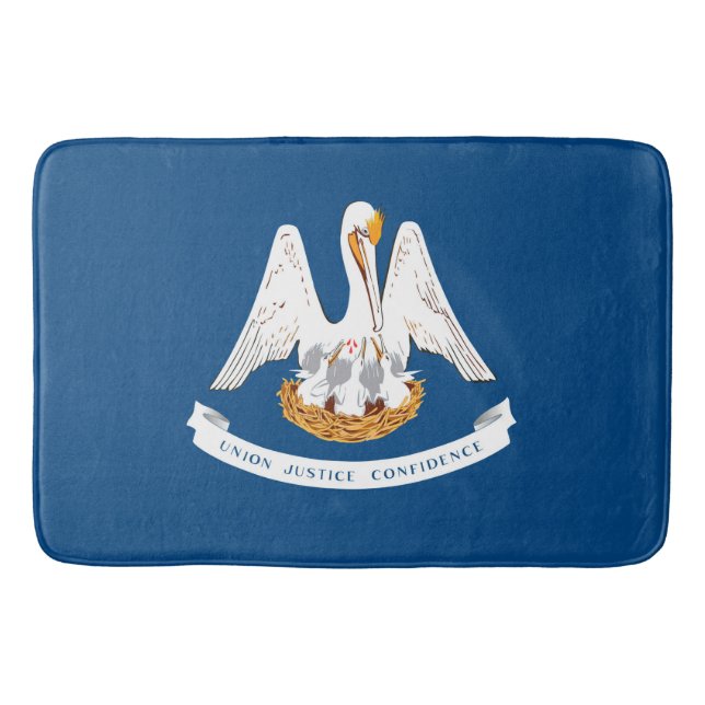 Louisiana Statlig flagga Design Badrumsmatta (Framsidan)