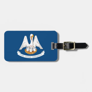 Louisiana Statlig flagga Design Bagagebricka