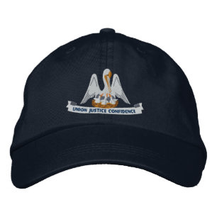 Louisiana Statlig flagga Design Broderad Keps