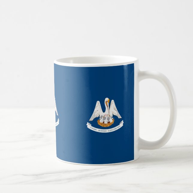 Louisiana Statlig flagga Design Kaffemugg (Höger)