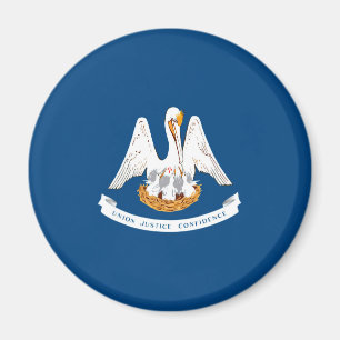 Louisiana Statlig flagga Design Magnet