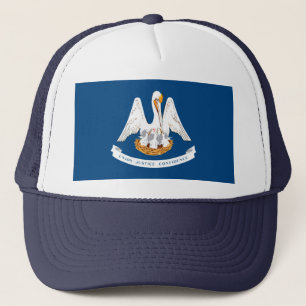 Louisiana Statlig flagga Design Truckerkeps