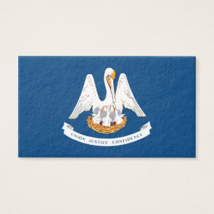 Louisiana Statlig flagga Design Visitkort