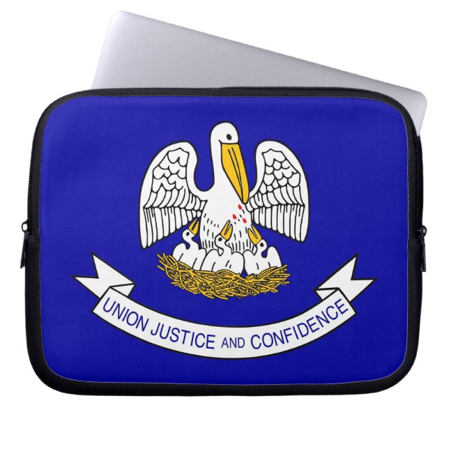 Louisiana Statlig flagga Laptop sleeve (Framsidan)