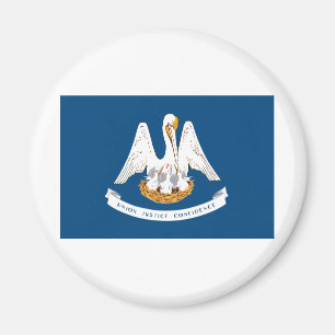 Louisiana Statlig flagga Magnet