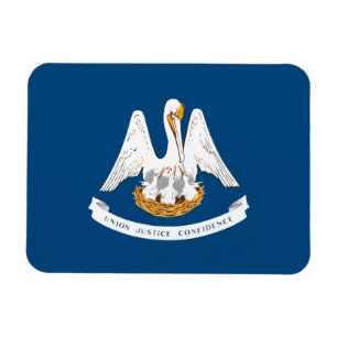 Louisiana statlig flagga magnet