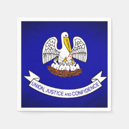 Louisiana Statlig flagga Pappra Party Napkins Pappersservett