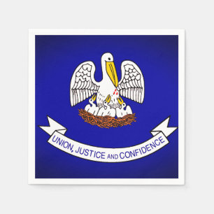 Louisiana Statlig flagga Pappra Party Napkins Pappersservett