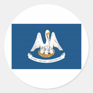 Louisiana Statlig flagga Runt Klistermärke