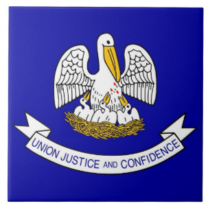 Louisiana Statlig flagga Tile Kakelplatta