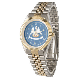 Louisiana Statlig flagga Watch-design Armbandsur