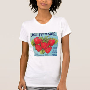 Louisiana Strawberry Låda-etikett - Shirt T