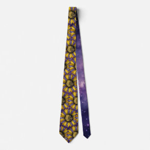 Louisiana Sunflower/Tiger/Fleur-de-Lis halsduk Slips