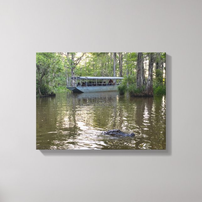 Louisiana Swamp Tour Canvas Print (Framsida)