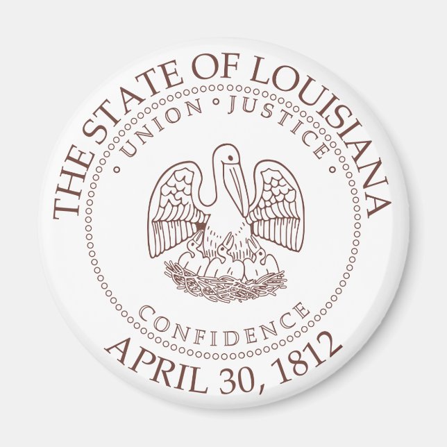 Louisiana-tecken Magnet (Framsidan)