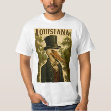 Louisiana ThLED Pelican Man T-shirt