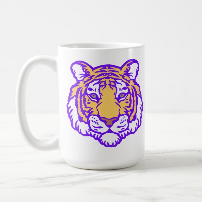 Louisiana Tiger Coffee Kopp - Hand Drawn Tiger (Vänster)