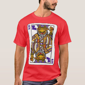 Louisiana Tiger Kung-uppspelningskort Fantastisk K T Shirt