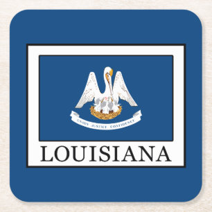 Louisiana Underlägg Papper Kvadrat
