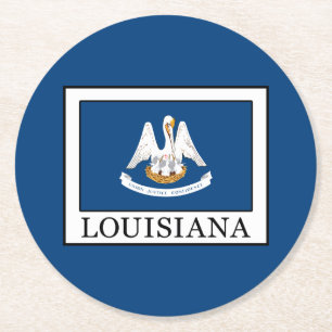 Louisiana Underlägg Papper Rund