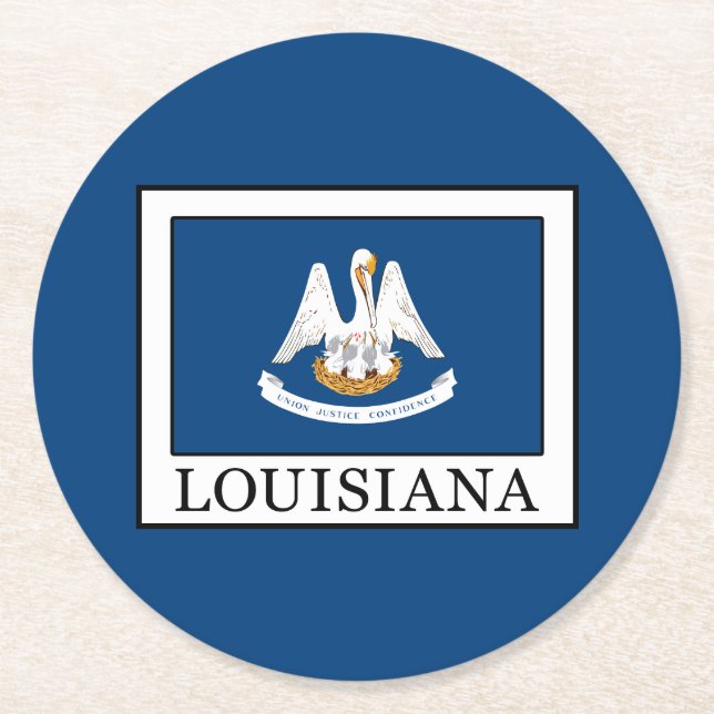 Louisiana Underlägg Papper Rund (Framsidan)