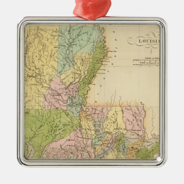 Louisiana US Julgransprydnad Metall (Framsidan)