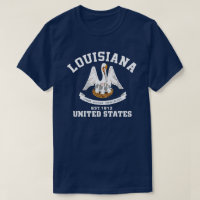 Louisiana USA Est. 1812 patriotiska skjorta för