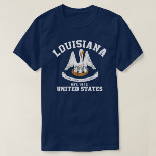 Louisiana USA Est. 1812 patriotiska skjorta för T Shirt