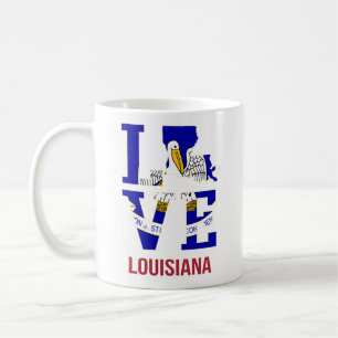 Louisiana USA, kärlek Kaffemugg
