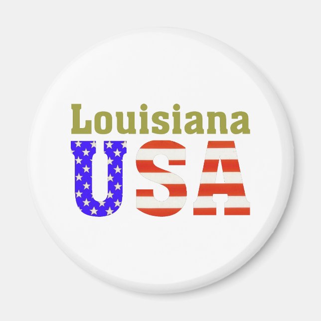 Louisiana USA! Magnet (Framsidan)