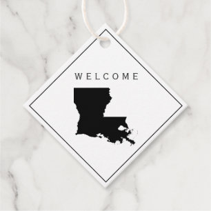 Louisiana Välkommen Bag Gift Märkre för Bröllop He Gåvor Etiketter