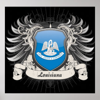 Louisiana Vapensköld Poster