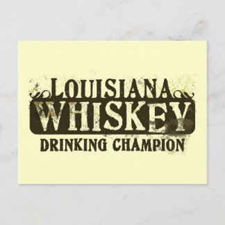 Louisiana Whiskey Drinking Champion Vykort