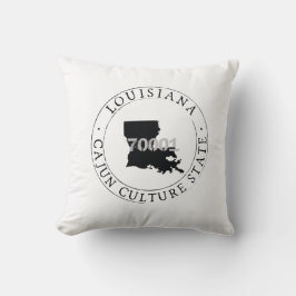 Louisiana Zip-kod Pillow Cajun Kultur Kudde